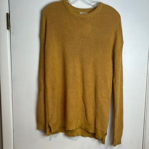 Mustard scoop neck sweater